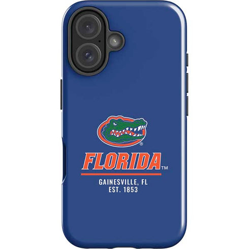 University of Florida Gainesville Est 1853 Blue iPhone 16 Plus Impact Case